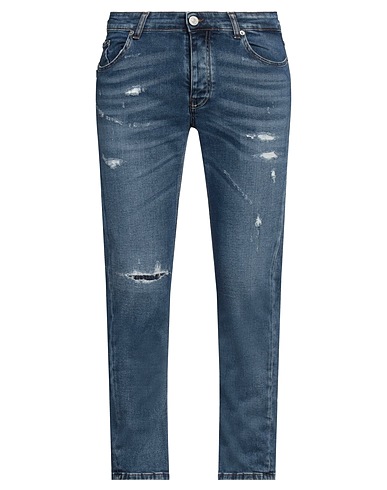 PMDS PREMIUM MOOD DENIM SUPERIOR Denim trousers Blue 98% Cotton, 2% Elastane