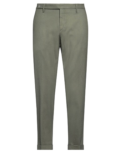 EREDI DEL DUCA Casual trouser Green 82% Viscose, 15% Polyamide, 3% Elastane