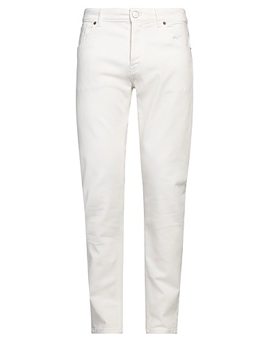 PMDS PREMIUM MOOD DENIM SUPERIOR Pantaloni jeans Bianco 98% Cotone, 2% Elastan