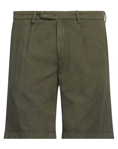 BOGLIOLI Shorts & Bermuda Military green 88% Cotton, 12% Linen