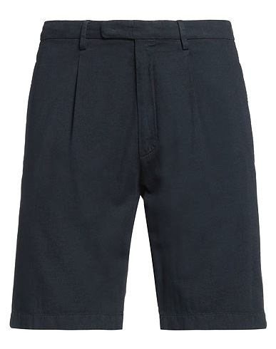 BOGLIOLI Shorts & Bermuda Midnight blue 88% Cotton, 12% Linen