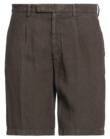 BOGLIOLI Shorts & Bermuda Chocolate brown 100% Linen
