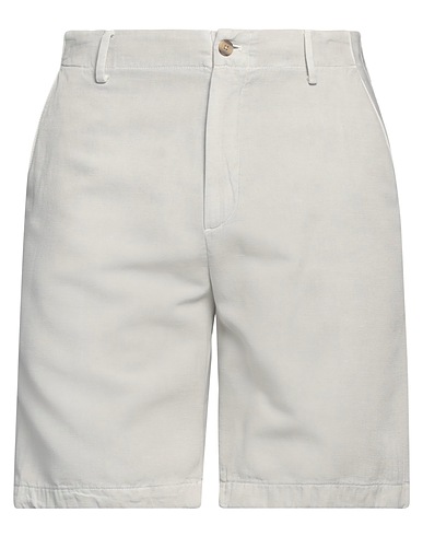 BOGLIOLI Shorts & Bermuda Light grey 75% Cotton, 25% Linen