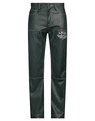 AMIRI Casual trouser Dark green 51% Polyester, 49% Polyurethane