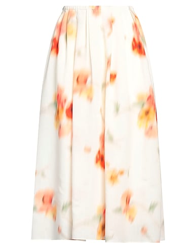 VINCE. Midi skirt Cream 84% Viscose, 16% Polyester
