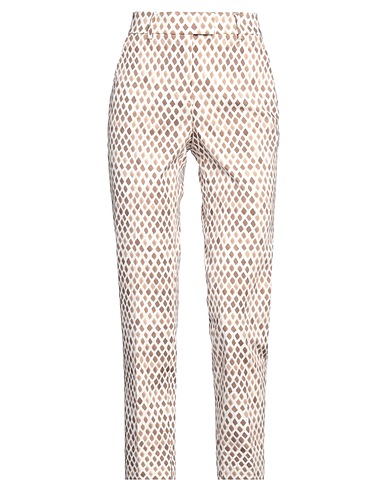 PESERICO Casual pants White 98% Cotton, 2% Elastane