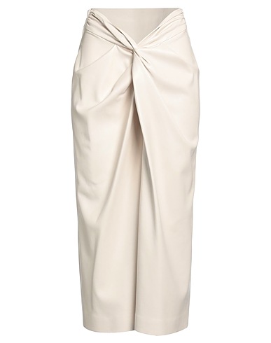 MSGM Jupe mi-longue Blanc cassé 100% Polyester