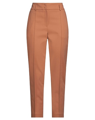 PESERICO Casual pants EASY Brown 60% Cotton, 36% Viscose, 4% Elastane