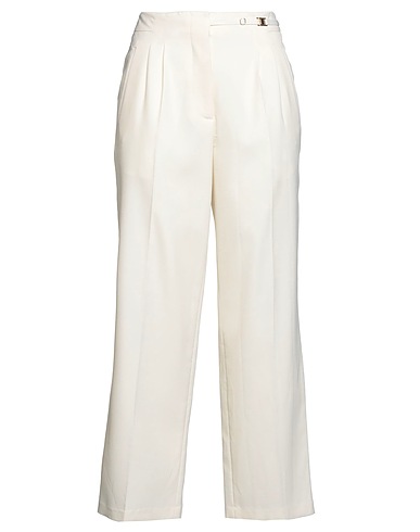 SEVENTY VENEZIA Casual trouser Cream 55% Virgin Wool, 45% Viscose