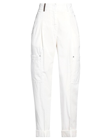 PESERICO Pantalone Bianco 97% Cotone, 3% Elastan
