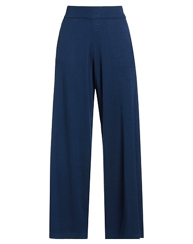 ALESSIA SANTI Casual trouser Navy blue 100% Wool