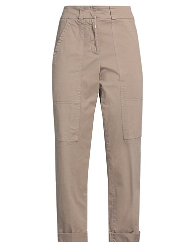 PESERICO Casual trouser Taupe 98% Cotton, 2% Elastane