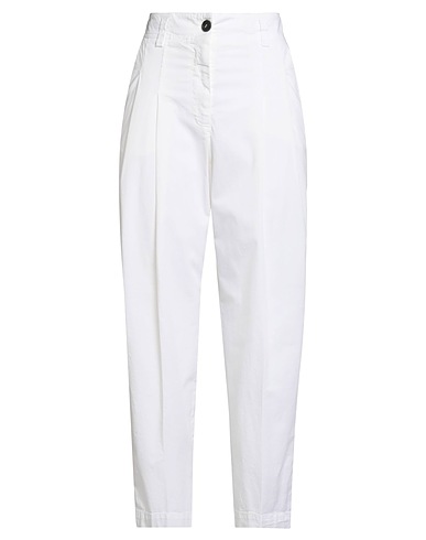 PESERICO Casual trouser Cream 97% Cotton, 3% Elastane
