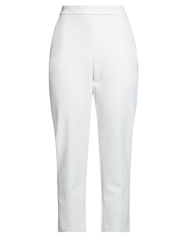 PINKO Casual trouser White 96% Polyester, 4% Elastane