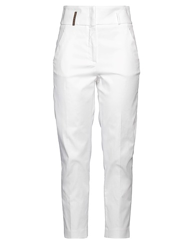 PESERICO Casual pants BIANCO 96% Cotton, 4% Elastane