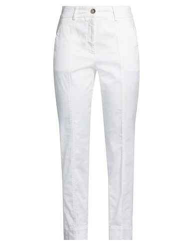 PESERICO Casual trouser EASY White 97% Cotton, 3% Elastane