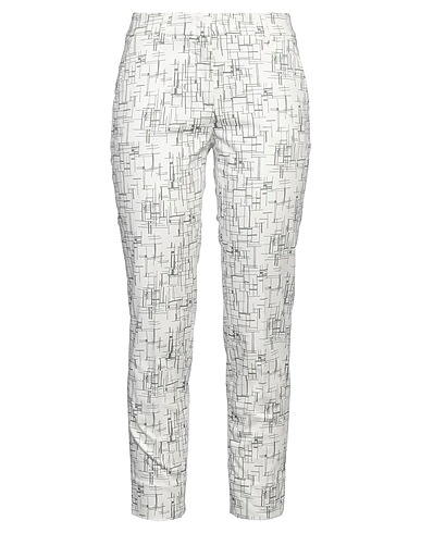 PESERICO Casual pants White 98% Cotton, 2% Elastane