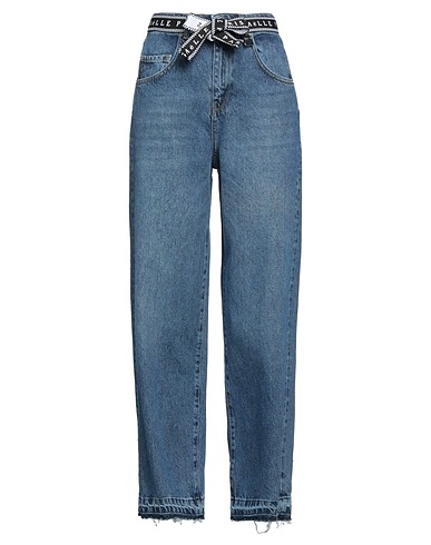 GAëLLE Paris Denim trousers Blue 100% Cotton