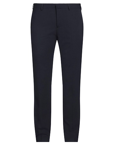 BENVENUTO. Casual trouser Blue 52% Polyester, 43% Wool, 5% Elastane