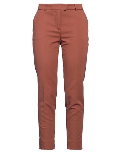 PESERICO Casual trouser Brown 99% Cotton, 1% Elastane
