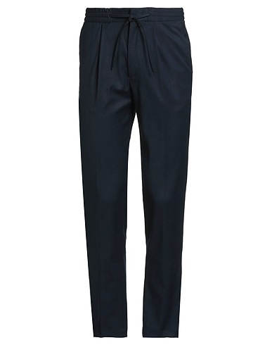 MANUEL RITZ Casual pants Midnight blue 62% Polyester, 35% Viscose, 3% Elastane