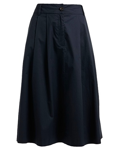 PESERICO Midi skirt EASY Midnight blue 97% Cotton, 3% Elastane
