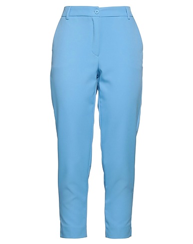WHITE WISE Casual trouser Azure 89% Polyester, 11% Elastane