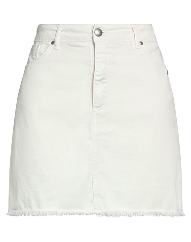 BERNA Minigonna Off white 100% Cotone