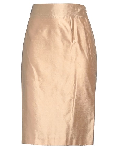 MCQUEEN Gonna midi Sabbia 100% Seta