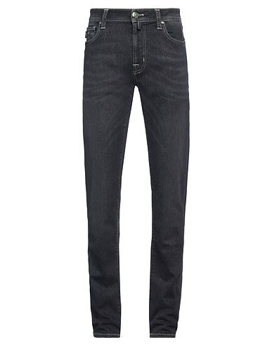 TRAMAROSSA Denim pants Black 92% Cotton, 6% Elastomultiester, 2% Elastane