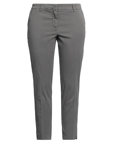 ROSSOPURO Casual trouser Grey 96% Cotton, 4% Elastane