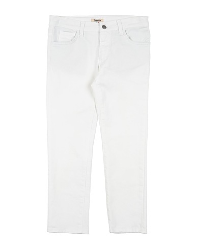 NUPKEET Denim trousers Off white 98% Cotton, 2% Elastane