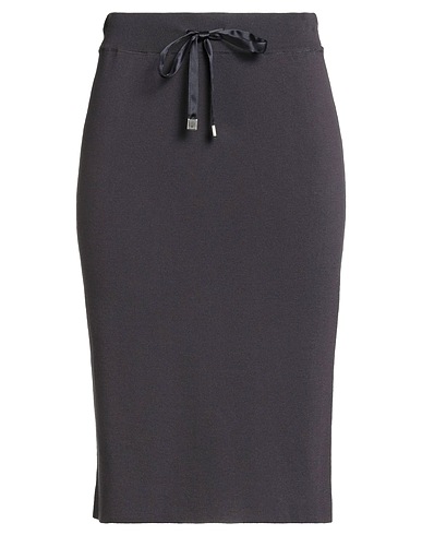 PESERICO Midi skirt Dark purple 100% Cotton