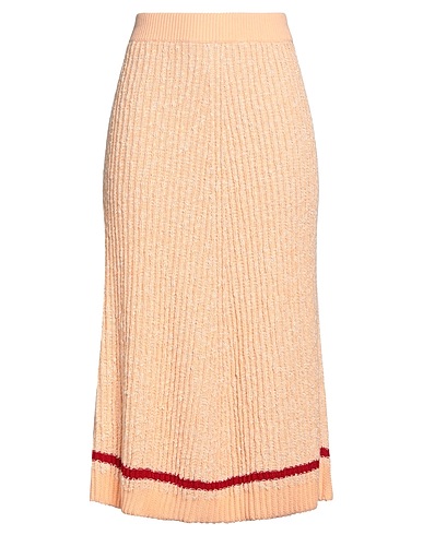 JIL SANDER+ Midi skirt Apricot 100% Cotton