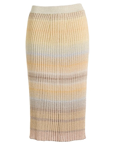 MISSONI Μίντι φούστα Μπεζ 75% Βισκόζη, 15% Μεταλλική ίνα, 10% Πολυαμίδη