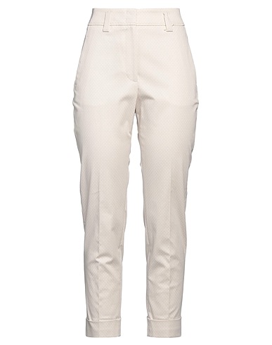 PESERICO Casual trouser Beige 98% Cotton, 2% Elastane
