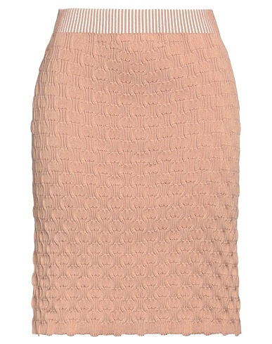 NADIA WIRE Mini skirt Camel 90% Cotton, 10% Nylon