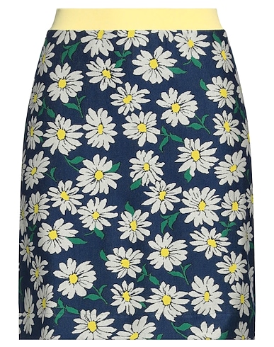 M MISSONI Mini skirt Navy 75% Cotton, 24% Polyamide, 1% Elastane