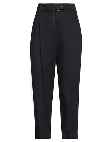 LIU •JO Casual trouser Black 52% Linen, 45% Viscose, 3% Elastane
