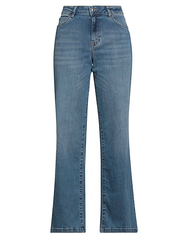 CARACTÈRE Jeans bootcut Azul marino 82% Algodón, 15% Poliéster, 3% Elastán