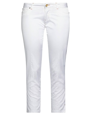 JACOB COHЁN Pantalone Bianco 48% Viscosa, 47% Cotone, 5% Elastan