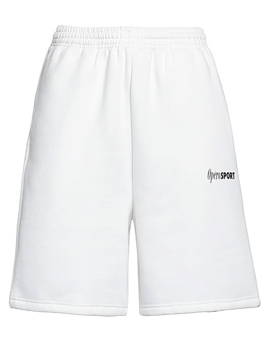 OPÉRA SPORT Shorts & Bermuda White 65% Organic cotton, 35% Recycled polyester