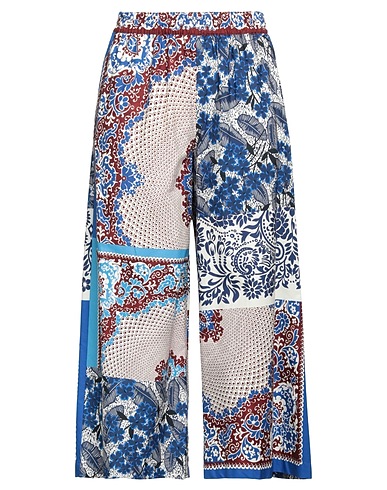 WEEKEND MAX MARA Casual trouser Navy blue 100% Cotton