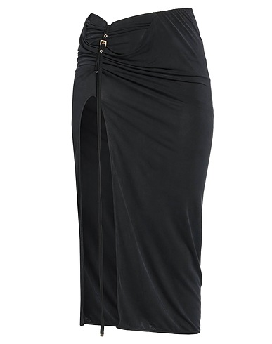 JACQUEMUS Midi skirt Black 93% Cupro, 7% Elastane