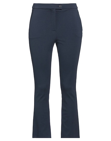 ANGELA DAVIS Casual trouser Midnight blue 52% Cotton, 40% Polyamide, 8% Elastane