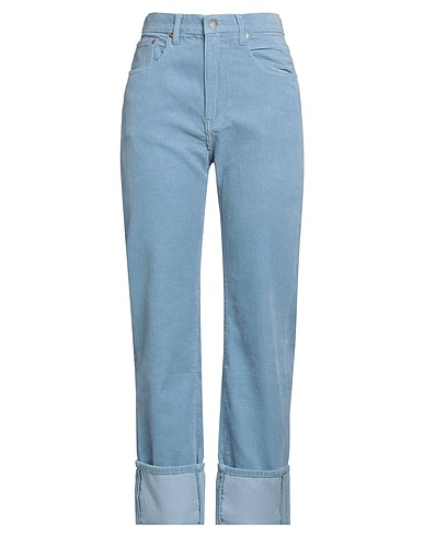 DENIMIST Casual trouser Light blue 100% Cotton