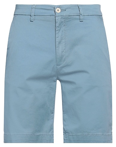 HAMAKI-HO Shorts & Bermuda Light blue 98% Cotton, 2% Elastane