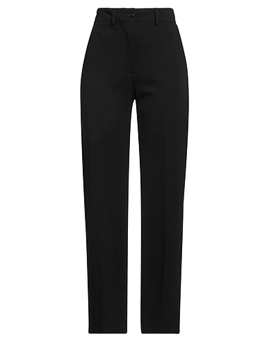 19.70 NINETEEN SEVENTY Casual trouser Black 65% Viscose, 30% Polyamide, 5% Elastane
