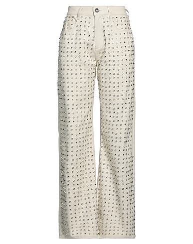 PINKO Bootcut Jeans Ivory 100% Cotton