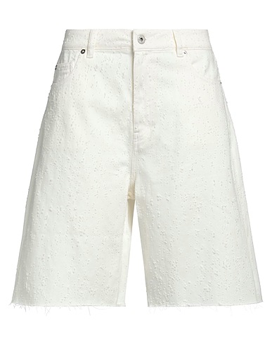 HALFBOY Denim shorts White 100% Cotton